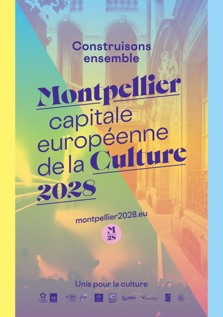 Logo de Montpellier capitale européenne de la Culture 2028