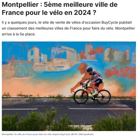 article vélo