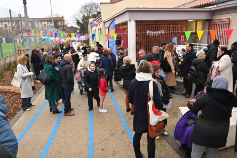 Une vue sur l'inauguration.