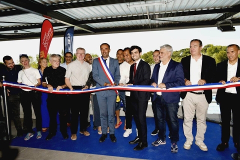 Inauguration du bassin extérieur du Centre Nautique Neptune