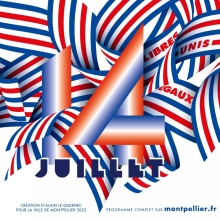 Affiche officielle du 14 juillet de Montpellier