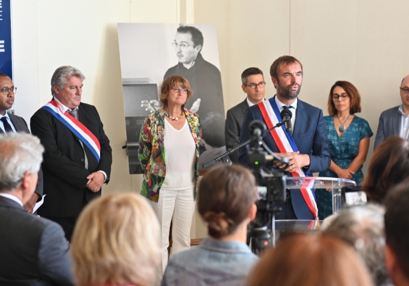 Discours de Michaël Delafosse lors de l'inauguration du groupe scolaire Aubrac - Paty