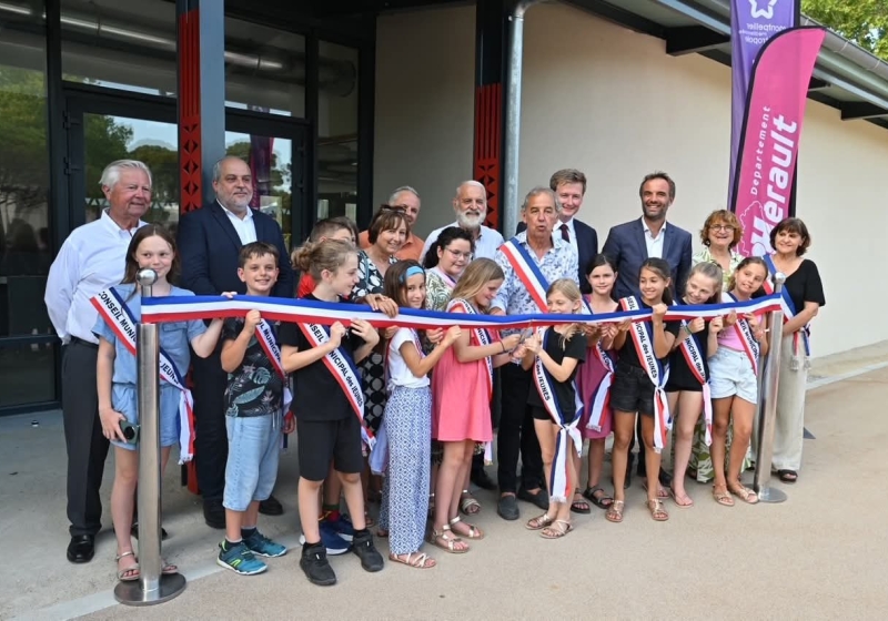 Inauguration du Restaurant scolaire dans la commune de Saint Geniès des Mourgues