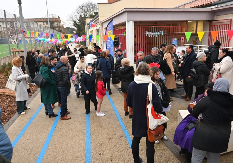 Une vue sur l'inauguration.