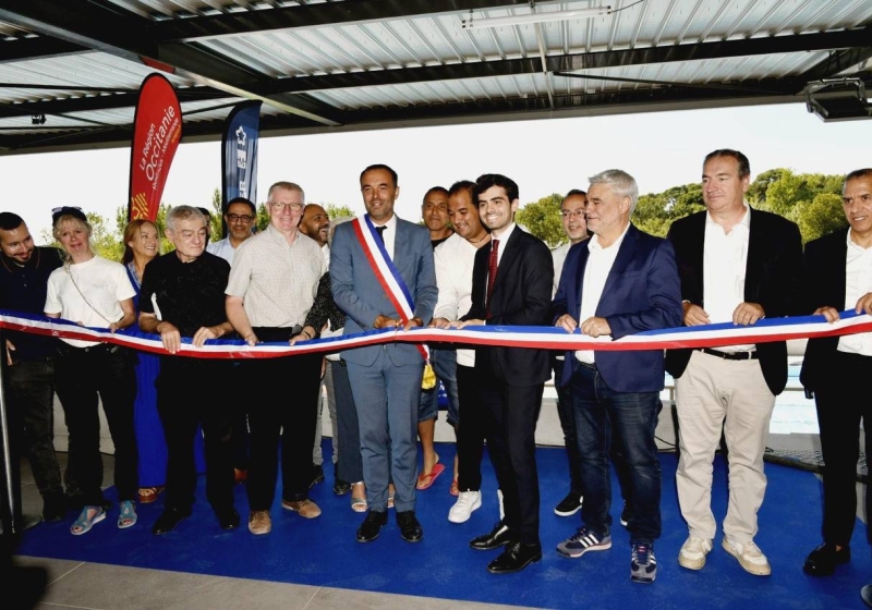 Inauguration du bassin extérieur du Centre Nautique Neptune