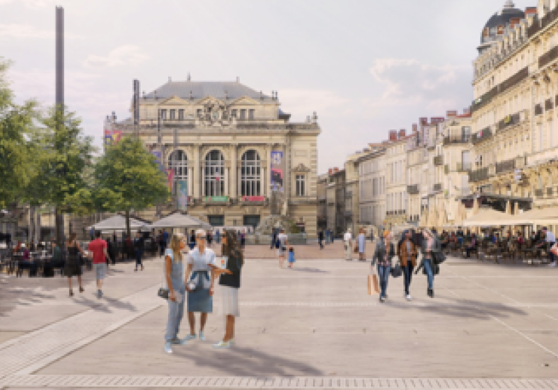 Réaménagement de la place de la Comédie et de l'esplanade Charles De Gaulle